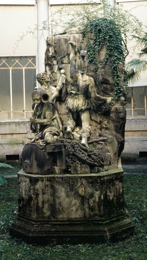 I Romani (Trionfo di Germanico) / Soggetto romano, episodio di storia romana (scultura, opera isolata) di Jerace Francesco (XIX)