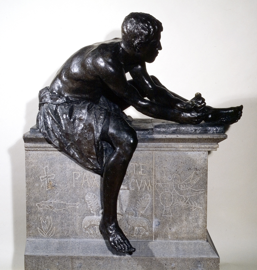 Fossor, figura maschile (scultura, opera isolata) di Franceschi Emilio (XIX)
