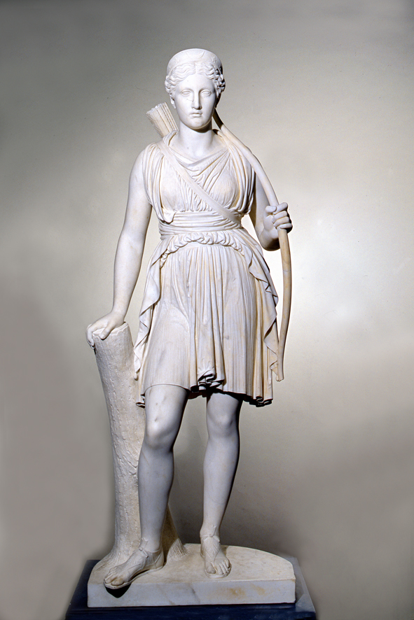 Diana, divinità romana (scultura, opera isolata) di Dante Ercole (XIX)