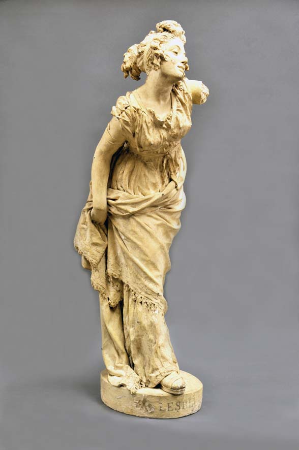 Lesbia, figura femminile (scultura, opera isolata) di Ferrari Ettore (XIX)