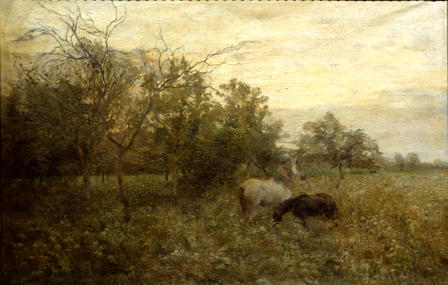 Sulle Alpi, Paesaggio montano (dipinto, opera isolata) di Ciardi Giuseppe (XIX)
