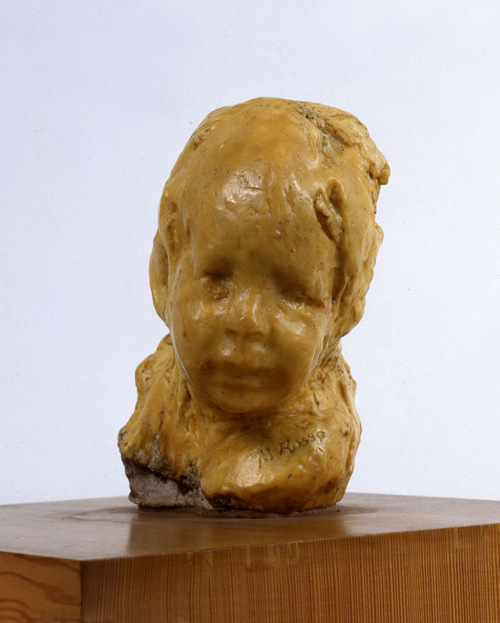 Bambino ebreo, soggetto di genere (scultura, opera isolata) di Rosso Medardo (XIX)