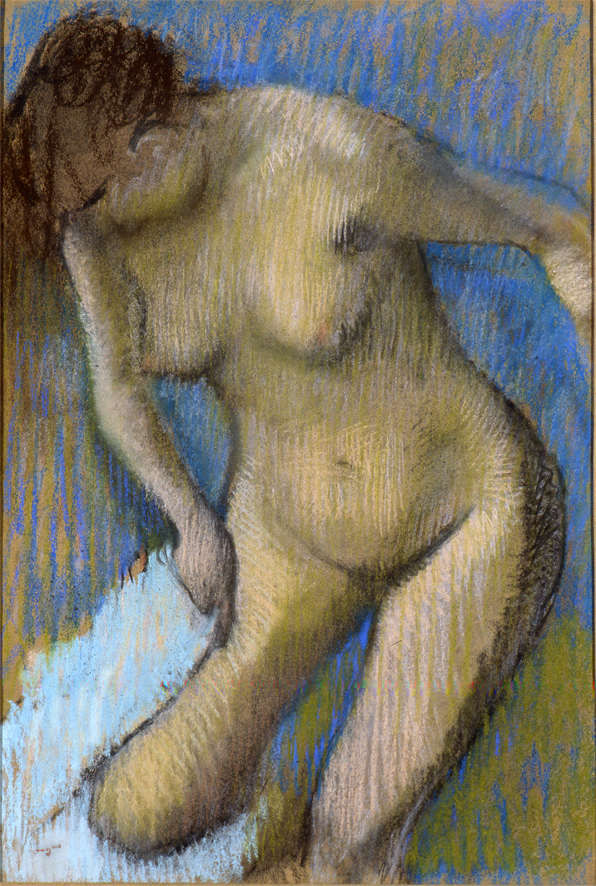 Dopo il bagno, Nudo femminile (dipinto, opera isolata) di Degas Edgar (XIX)