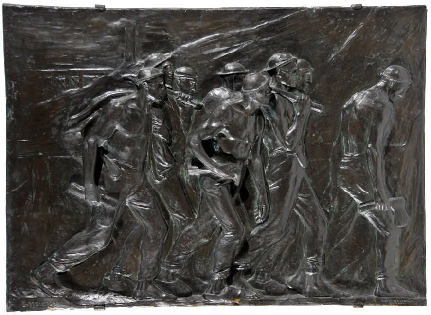 I Lavoratori (bassorilievo, opera isolata) di Meunier Constantin (XX)