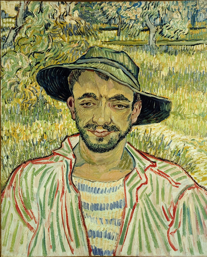 Il giardiniere, Ritratto d'uomo (dipinto, opera isolata) di Van Gogh Vincent (XIX)