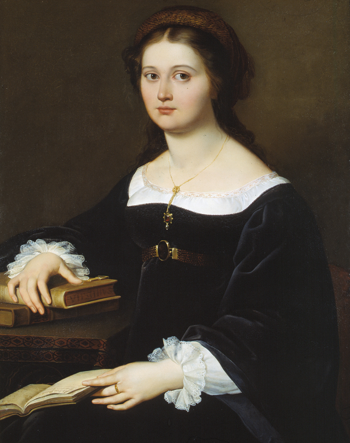 Ritratto di Costanza Monti Perticari, ritratto di donna (dipinto, opera isolata) di Agricola Filippo (XIX)
