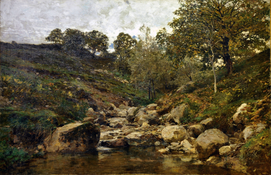 Quiete, paesaggio (dipinto, opera isolata) di Gignous Eugenio (XIX)