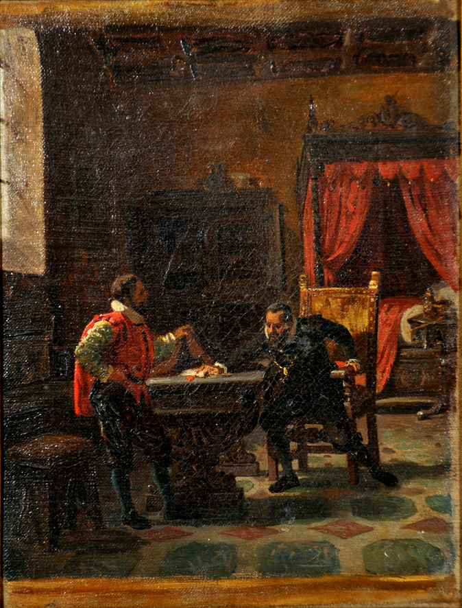 Malatesta Baglioni, episodio storico (dipinto, opera isolata) di Celentano Bernardo (XIX)