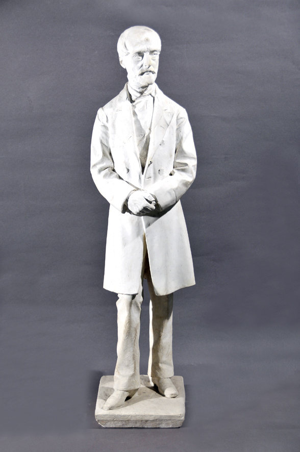 Figura di Mazzini (scultura, opera isolata) di Ercole Rosa (XIX)