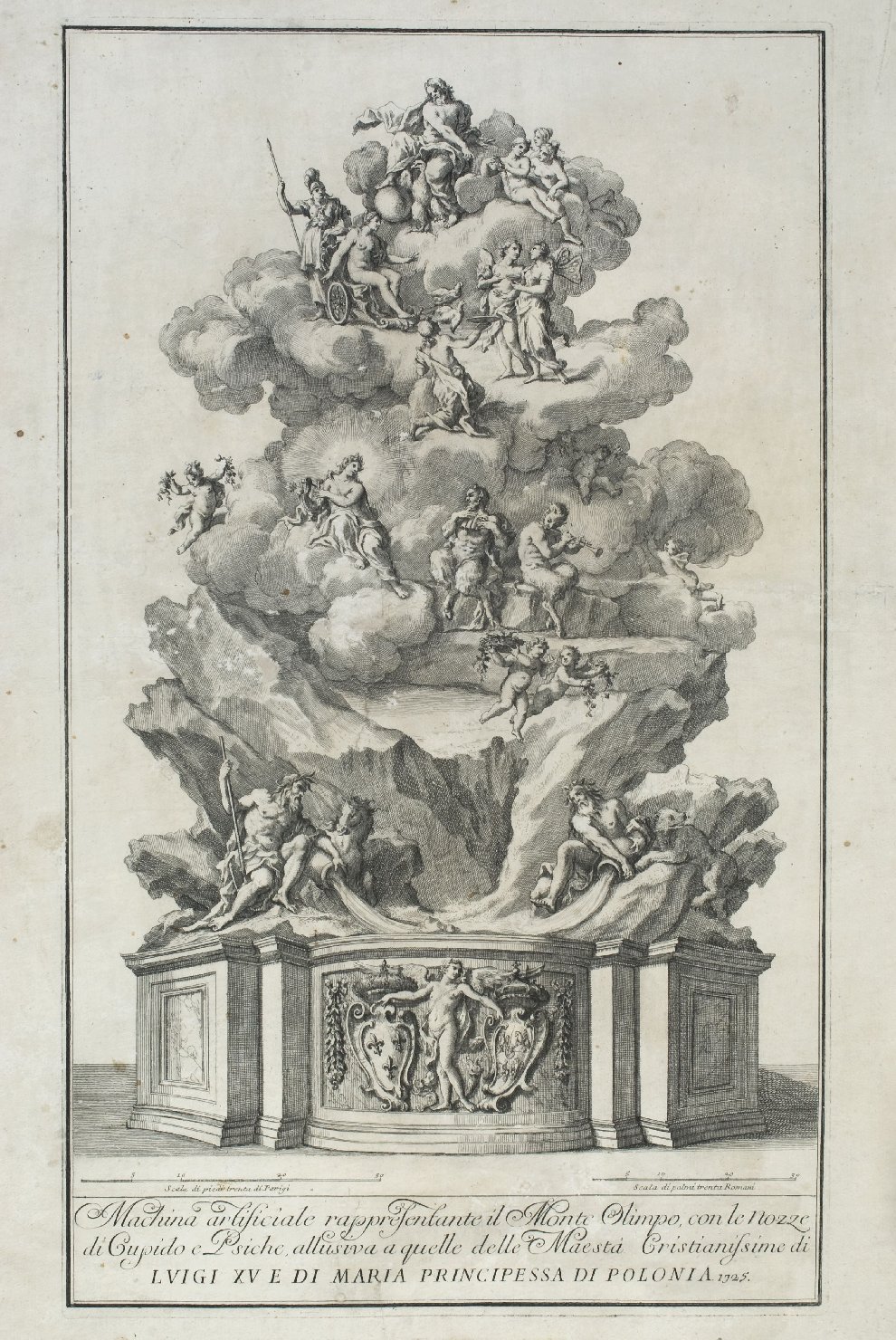 Olimpo (stampa) - ambito italiano (sec. XVIII)
