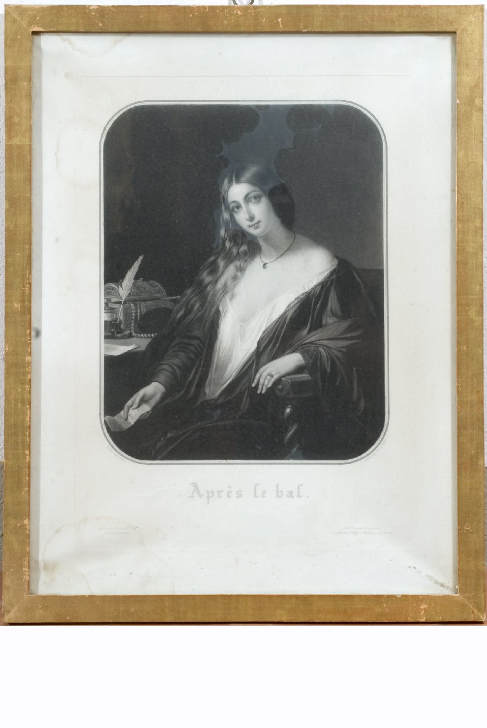 ritratto di donna (stampa) - ambito Italia centrale (sec. XIX)