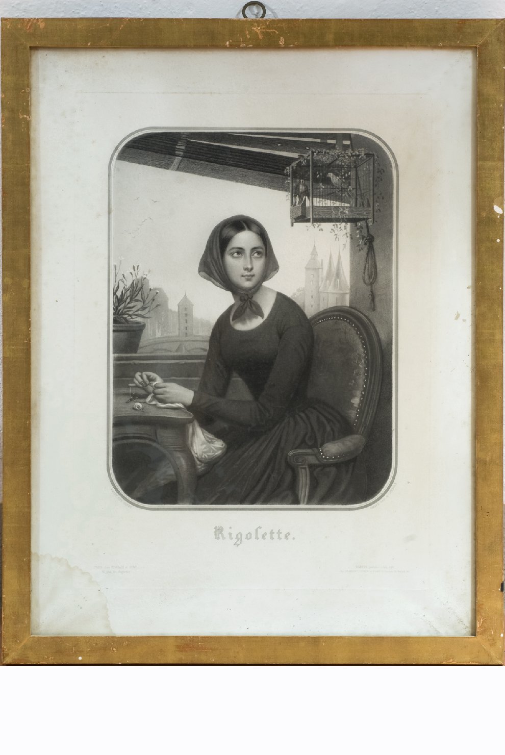 ritratto di donna (stampa) - ambito Italia centrale (sec. XIX)