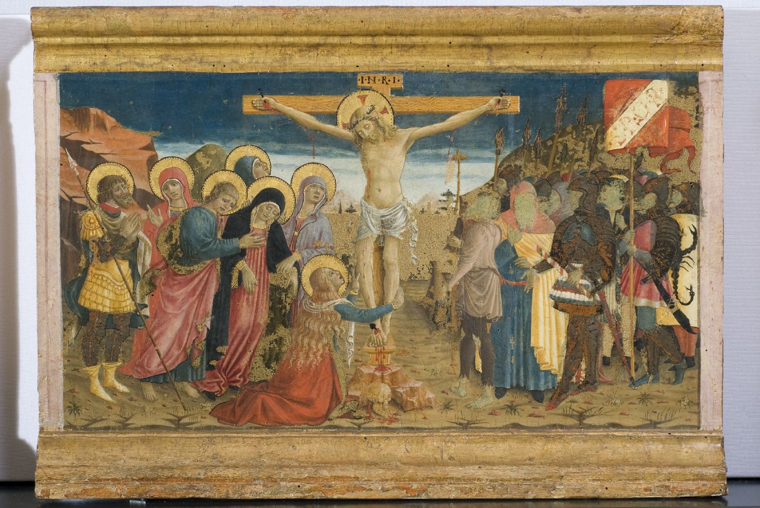 crocifissione di Cristo (scomparto di predella, elemento d'insieme) di Bonfigli Benedetto (attribuito) (terzo quarto sec. XV)