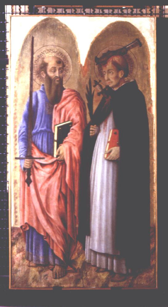 Santi (dipinto, elemento d'insieme) di Bonfigli Benedetto (attribuito), Caporali Bartolomeo (attribuito) (seconda metà sec. XV)