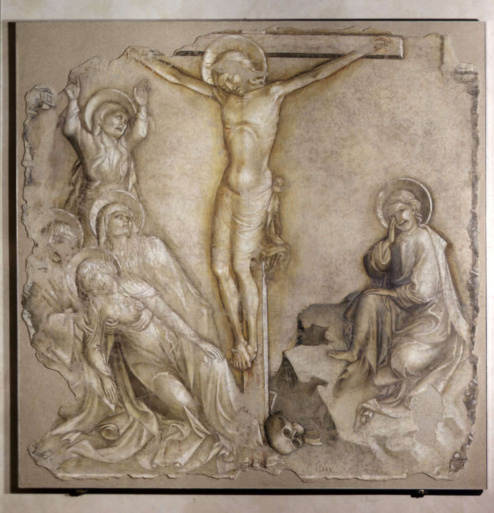crocifissione di Cristo (dipinto, opera isolata) di Salimbeni Lorenzo (attribuito) (prima metà sec. XV)