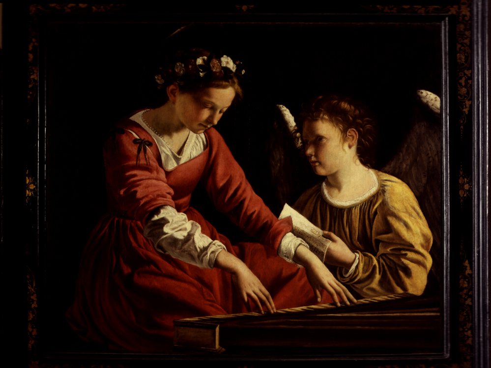 Santa Cecilia (dipinto, opera isolata) di Gentileschi Orazio (attribuito) (primo quarto sec. XVII)