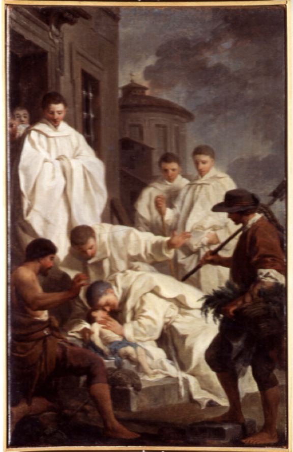 storie della vita di San Benedetto (dipinto, opera isolata) di Subleyras Pierre (attribuito) (sec. XVIII)