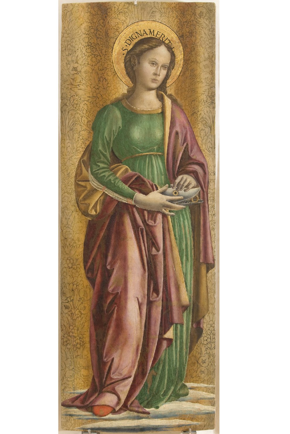 Santa (dipinto, elemento d'insieme) di Fiorenzo di Lorenzo (attribuito) (seconda metà sec. XV)