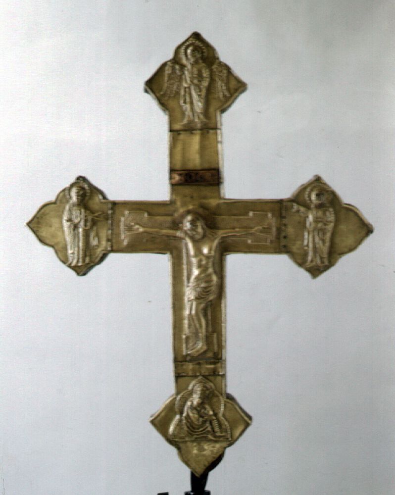 croce processionale, opera isolata - ambito abruzzese (prima metà sec. XIV)