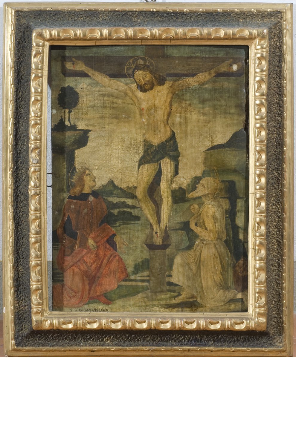 crocifissione di Cristo (dipinto, opera isolata) - ambito Italia centrale (sec. XVI)