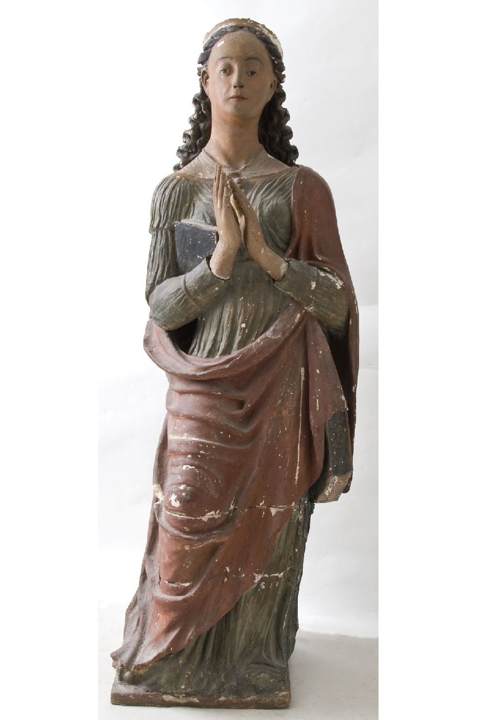 Santa Caterina d'Alessandria (statua, opera isolata) di Plastificatore del presepe di Calvi (secondo quarto sec. XVI)