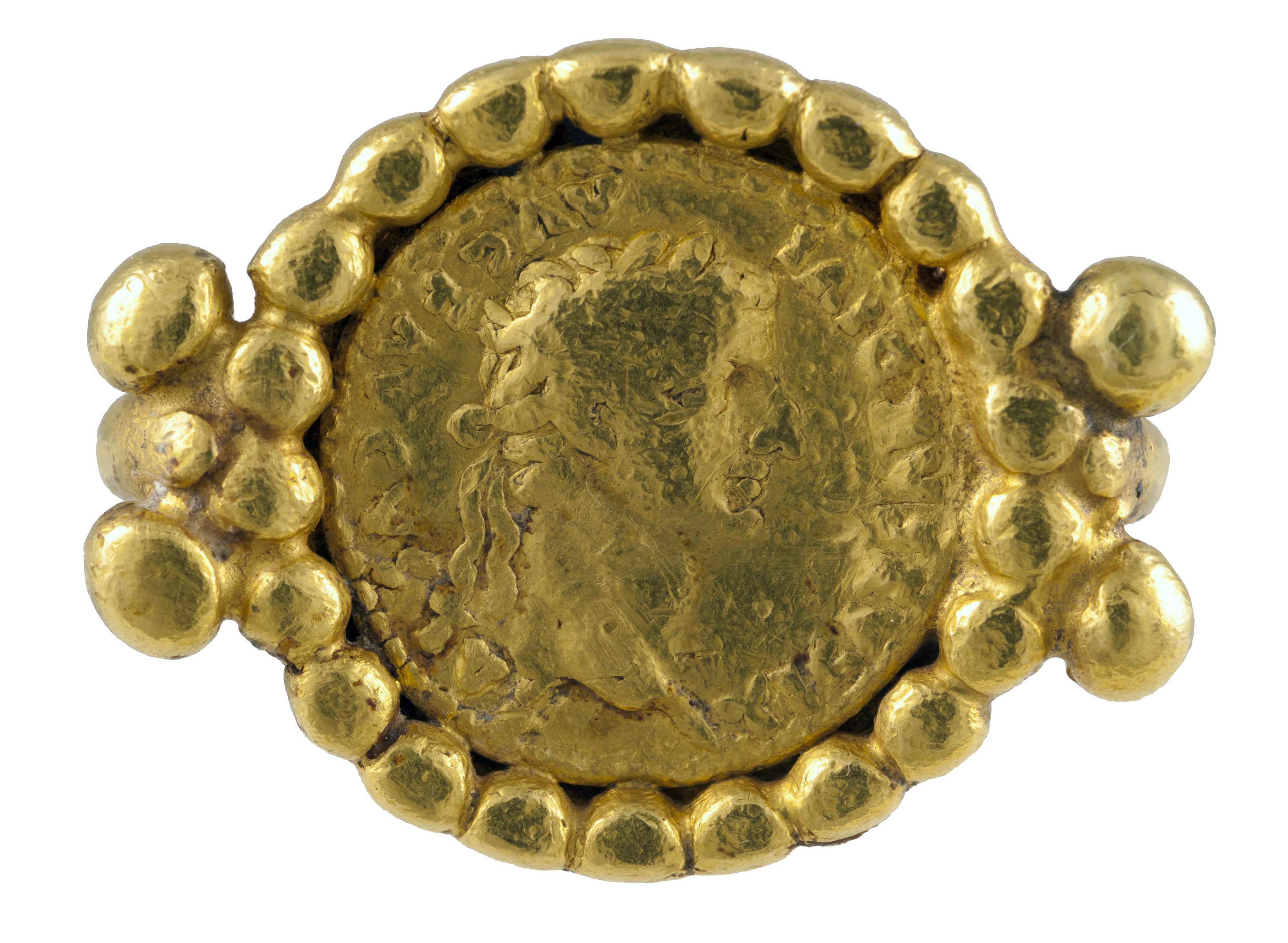 anello digitale - arte longobarda (terzo quarto sec. VII)