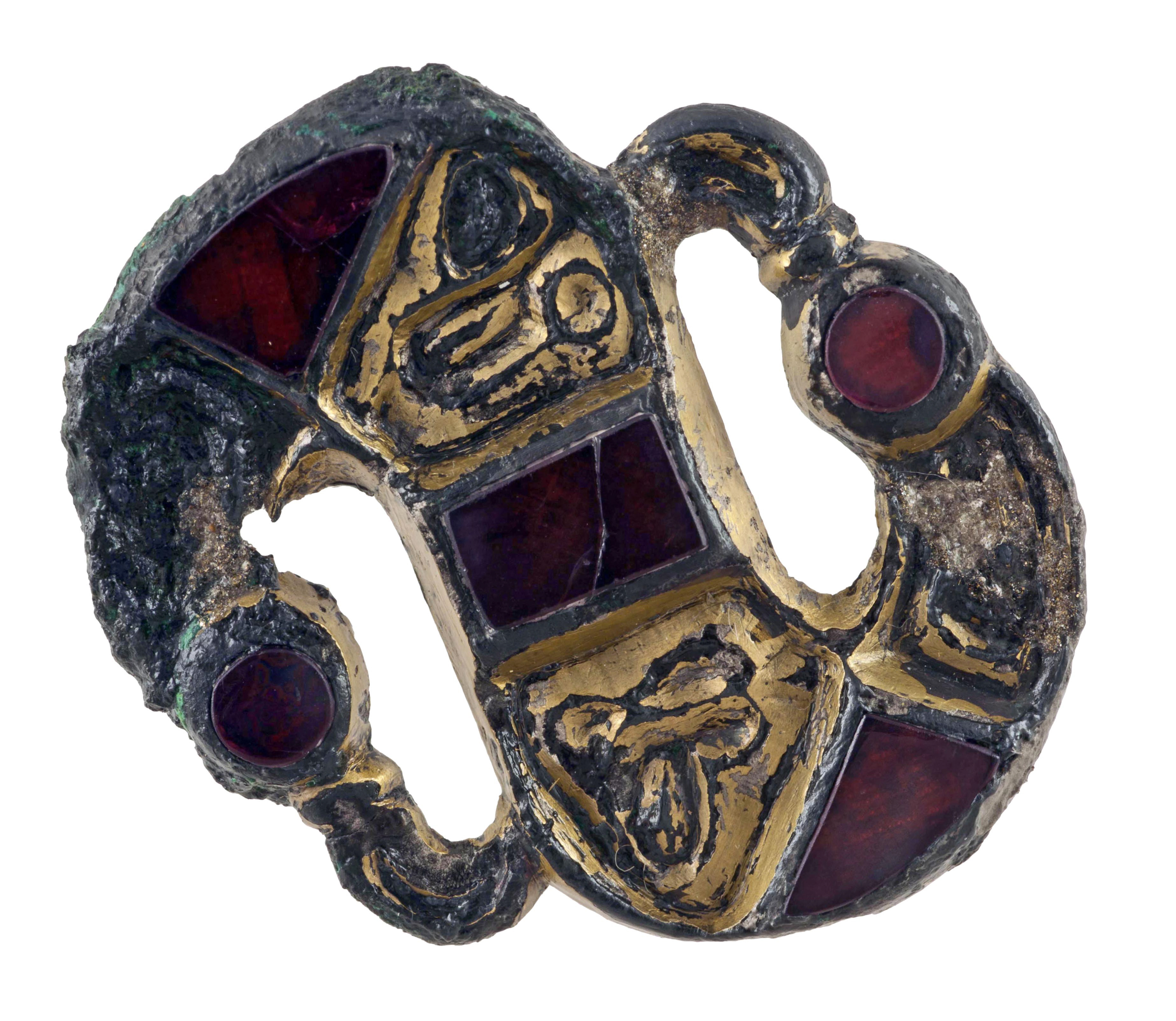 fibula a S - arte longobarda (seconda metà sec. VI)