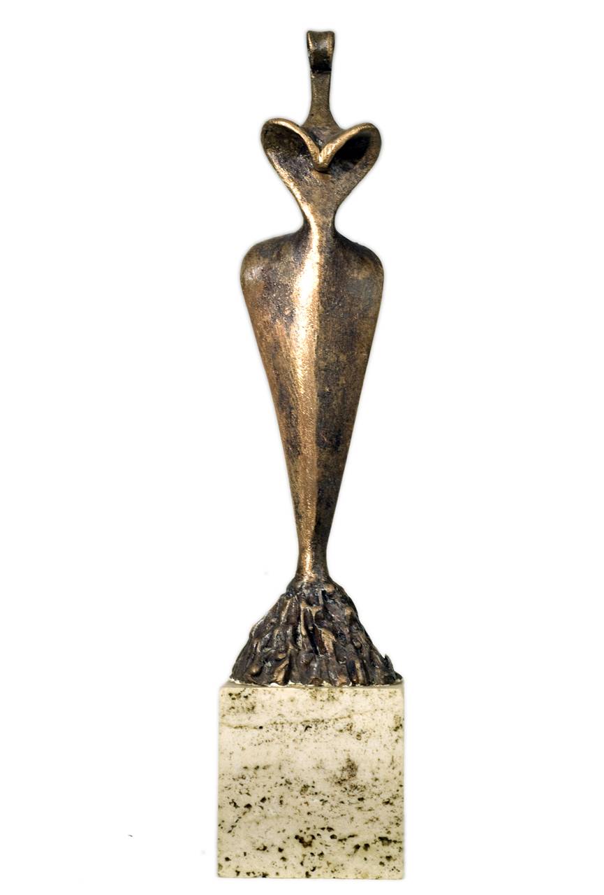 Figure, figura femminile (scultura) di Friscia Albert (sec. XX/ metà)