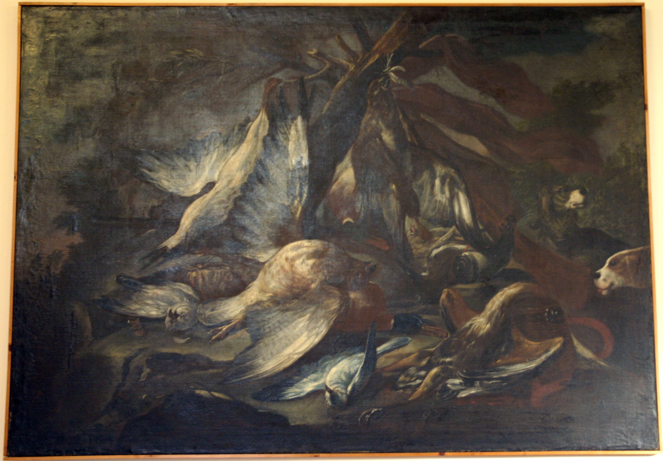 natura morta con cacciagione (dipinto) - ambito Italia settentrionale (sec. XVII)