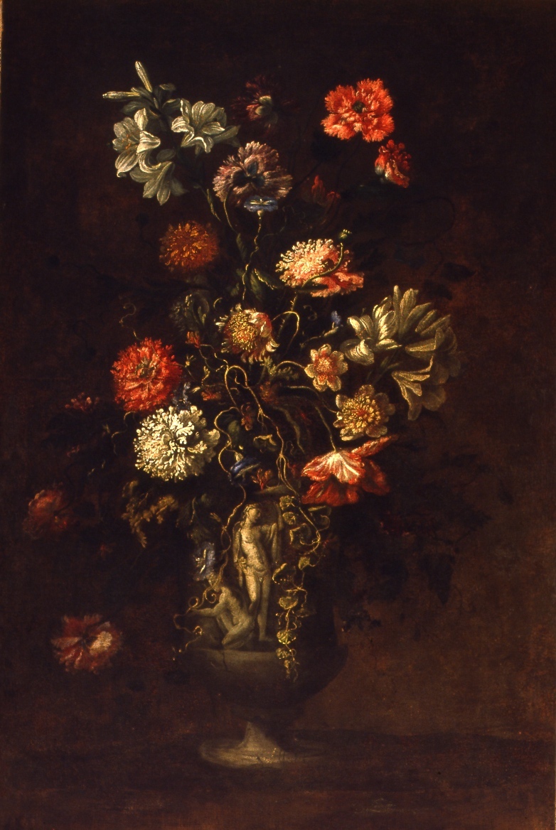 vaso con fiori (dipinto) - ambito romano (seconda metà sec. XVII)