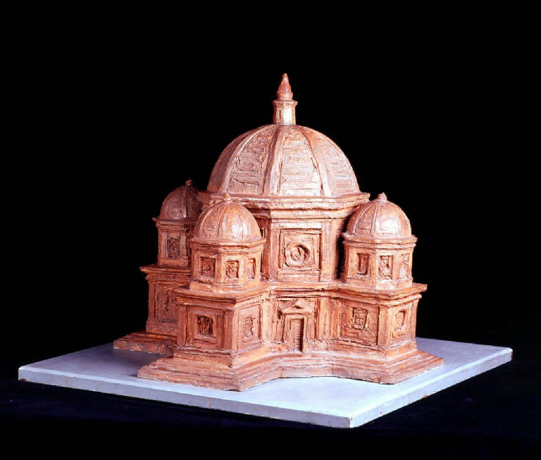 chiesa a cinque cupole (chiesa, a cinque cupole) di Ceramiche Curti - manifattura italiana (metà sec. XX)
