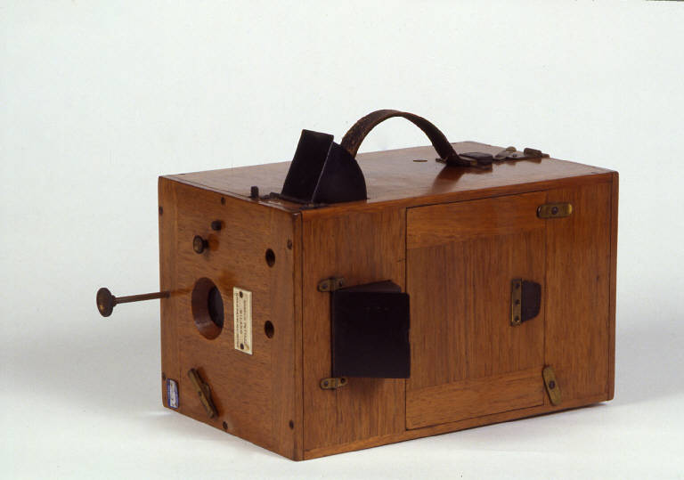 apparecchio fotografico, a cassetta, a lastre 10x15cm di Pettazzi Angelo (sec. XIX)
