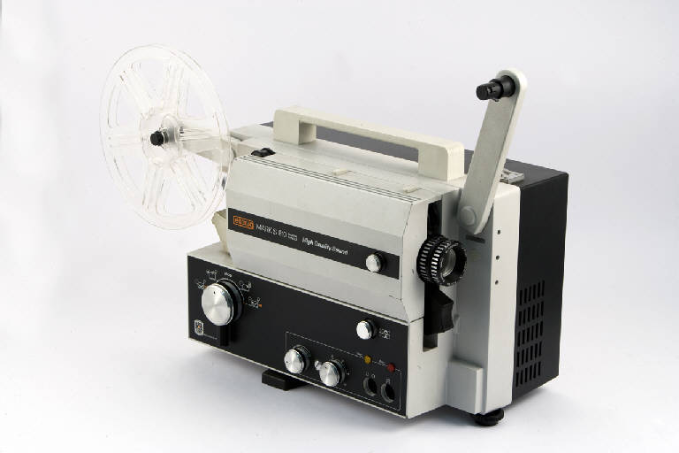 Eumig Mark S 810 Super Single (proiettore cinematografico, elettrico, sonoro, per pellicole Super 8 e Single 8) di Eumig, BC Italiana (sec. XX)