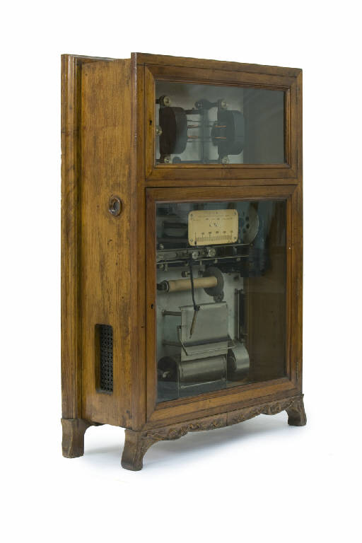 wattmetro registratore, a riequilibratura automatica con equipaggio a bilancia di Lord Kelvin di C.G.S. Società Anonima per Istrumenti Elettrici (inizio sec. XX)