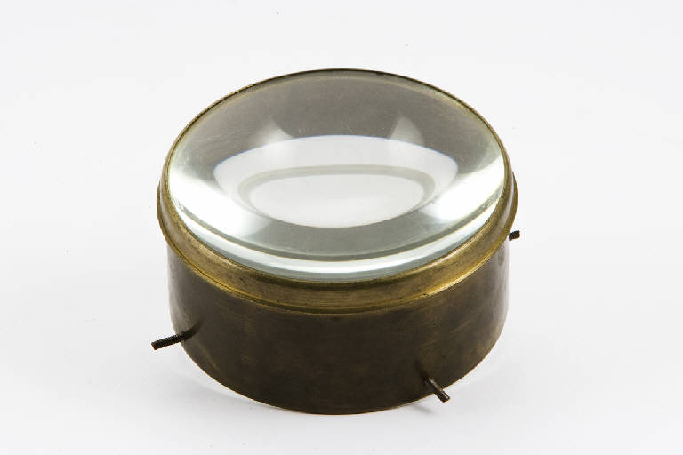 lente condensatrice, per lanterna, doppia - manifattura (sec. XX)