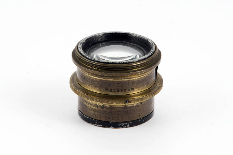 Busch Anastigmat Omnar Serie III f:7,7 f=255mm (obiettivo fotografico, anastigmatico, simmetrico, a quattro lenti) di Emil Busch AG (sec. XX)