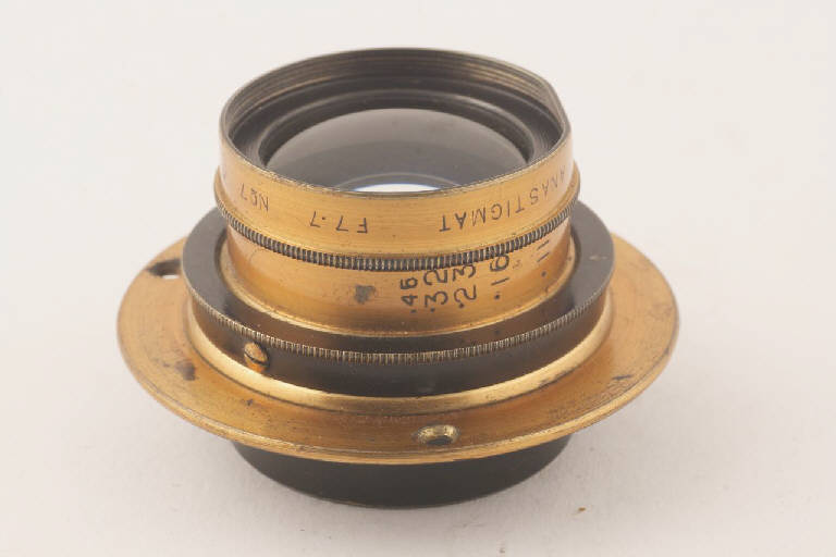 obiettivo fotografico, anastigmatico di Aldis (sec. XX)
