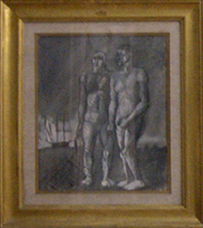 Pescatori (dipinto) di Sironi Mario (sec. XX)