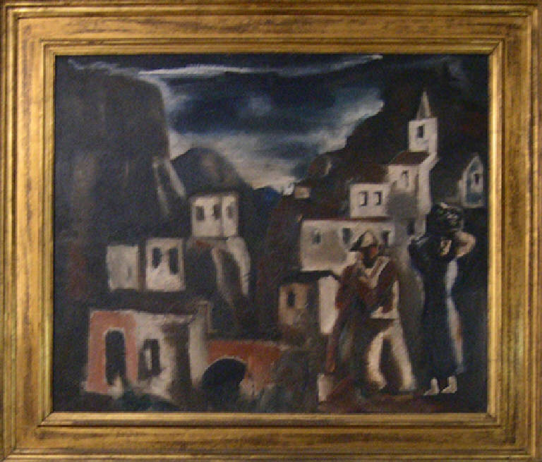 L'eremo (dipinto) di Sironi Mario (sec. XX)