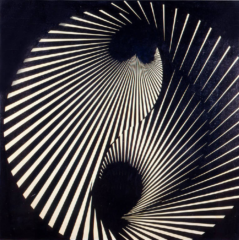 Strutturazione centrifugo-centripeta (dipinto) di Grignani Franco (sec. XX)