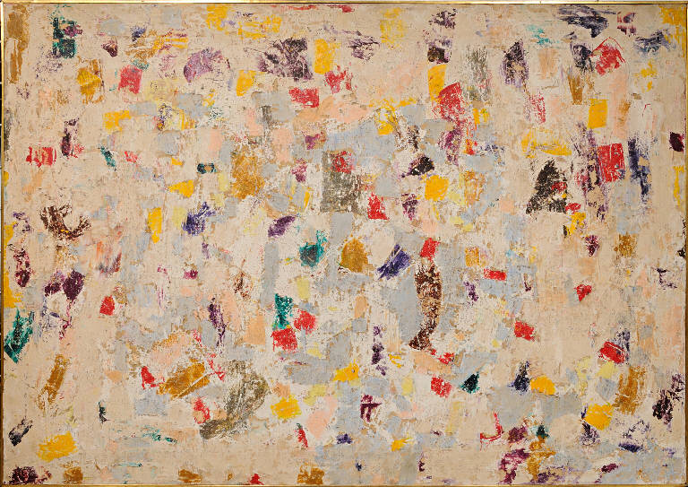 Composizione, Segni aniconici (dipinto) di Romney (sec. XX)