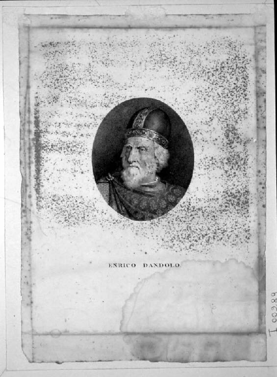 Ritratto di Enrico Dandolo (stampa) di Longhi Giuseppe, Matteini Teodoro, Longhi Giuseppe (sec. XIX)