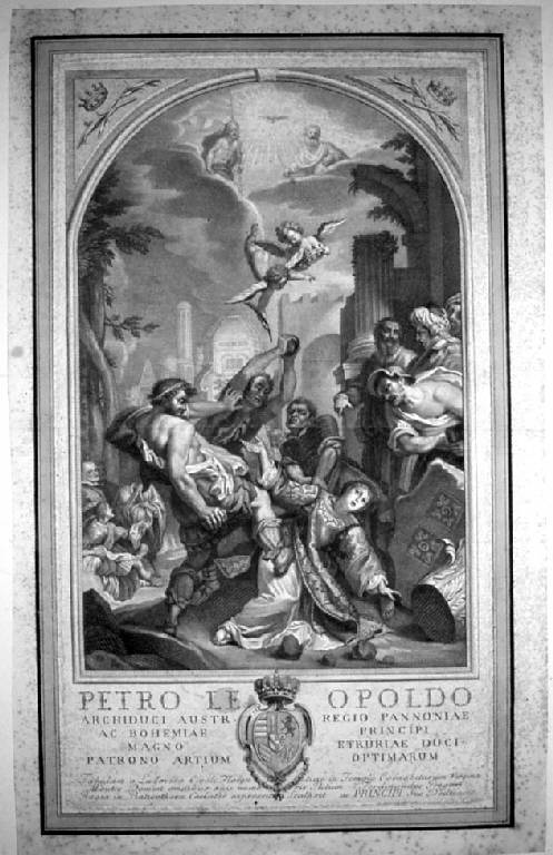 La lapidazione di santo Stefano, Lapidazione di santo Stefano (stampa) di Gregori Ferdinando, Cardi Ludovico detto Cigoli (sec. XVIII)
