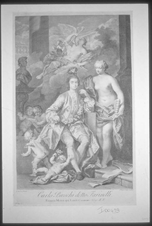 Ritratto di Carlo Broschi detto Farinelli (stampa) di Wagner Joseph, Amigoni Jacopo (sec. XVIII)