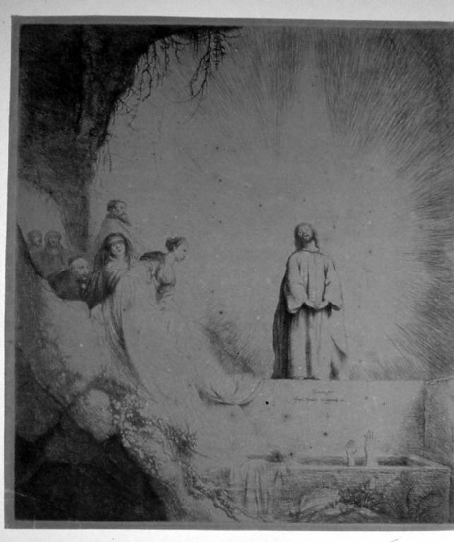 La resurrezione di Lazzaro, Resurrezione di Lazzaro (stampa) di Lievens Jan I, Lievens Jan I (sec. XVII)
