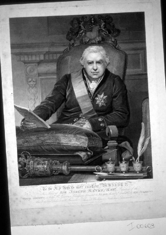 Ritratto di sir Joseph Banks, Ritratto di sir Joseph Banks (stampa) di Schiavonetti Niccolò, Phillips Thomas (sec. XIX)