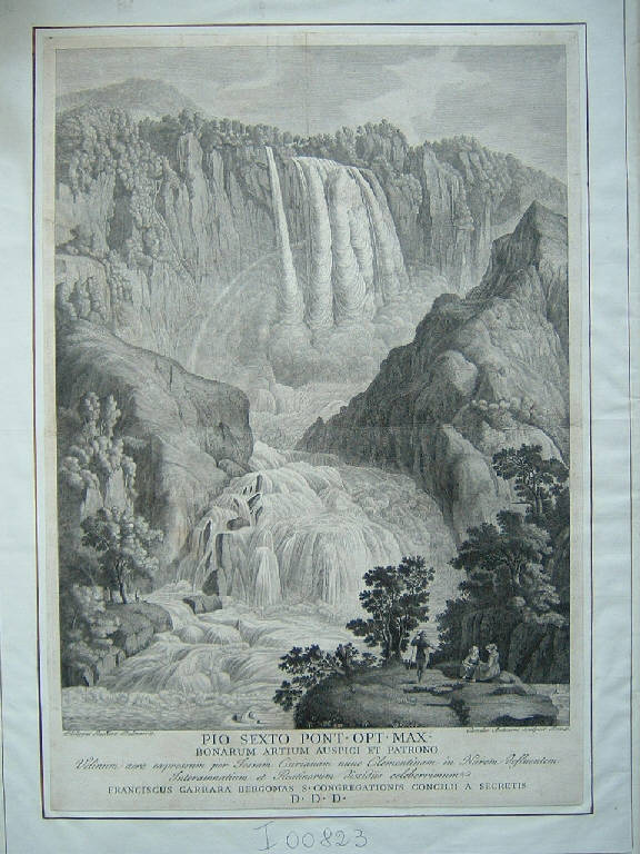 Paesaggio fluviale (stampa) di Antonini Carlo, Hackert Jacob-Philipp (ultimo quarto sec. XVIII)