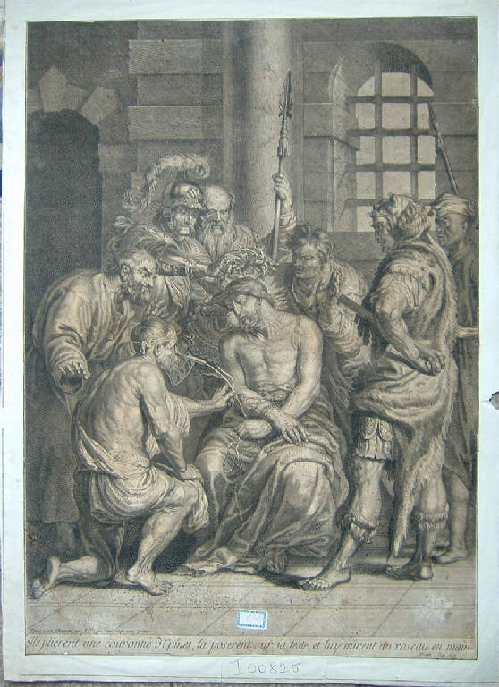 Incoronazione di spine (stampa smarginata) di Van Dyck Anton - scuola francese, scuola francese (sec. XVII)