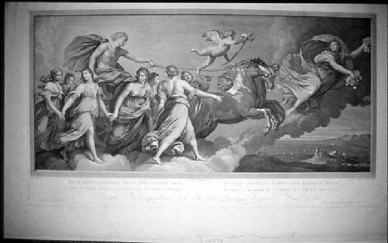 Aurora (stampa) di Morghen Raffaello, Reni Guido - scuola italiana (secc. XVIII/ XIX)