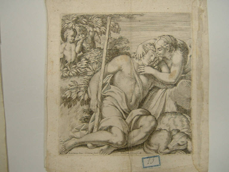 Diana ed Endimione, Diana ed Endimione (stampa, elemento d'insieme) di Cesio Carlo, Carracci Annibale (sec. XVII)